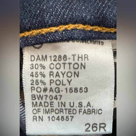 AG The Stevie Slim Straight Blue Denim Style Jeans - Picture 6 of 10